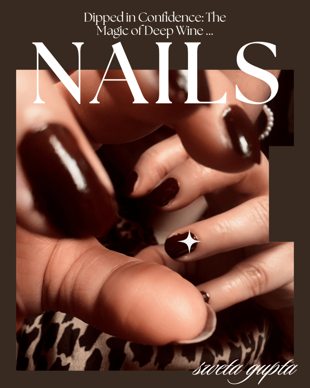 Dipped in Confidence: The Magic of Deep Wine&nbsp;Nails